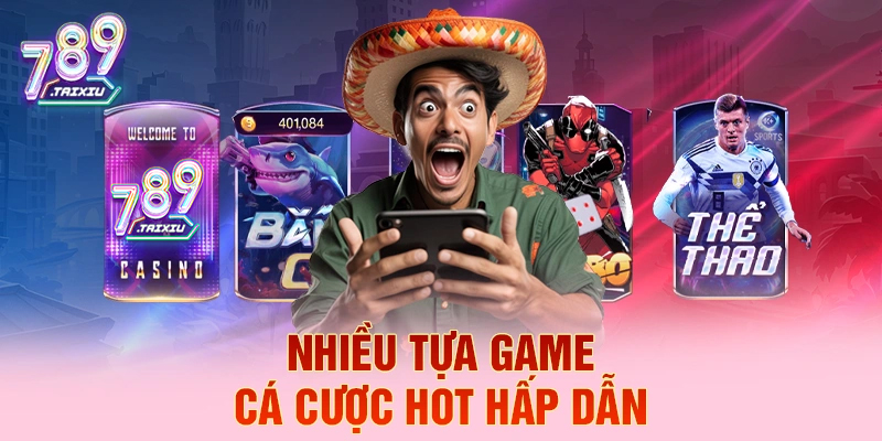 Đa dạng tựa game cá cược tại ga88